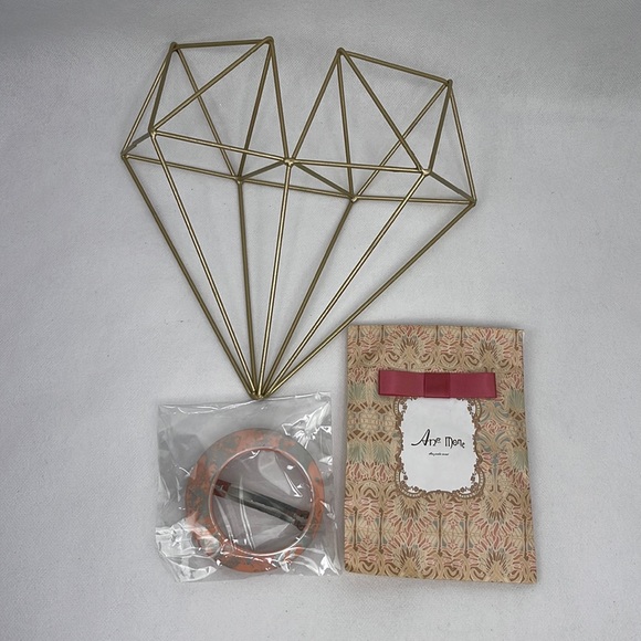 Pink with Silver Leafing French Barrette - Picture 2 of 5